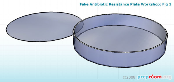 Fig 1: Petri dish and OHP film
