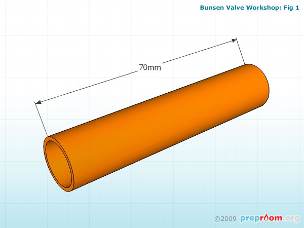 Fig 1: Thin rubber tubing