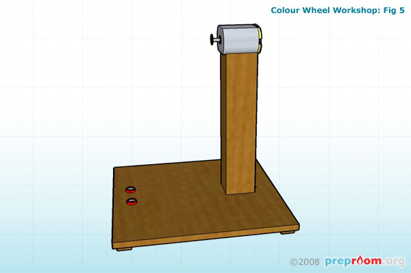 Fig 5: Spindle attached to the motor shaft
