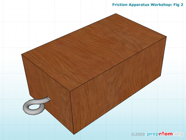Fig 2: Large screw hook in place