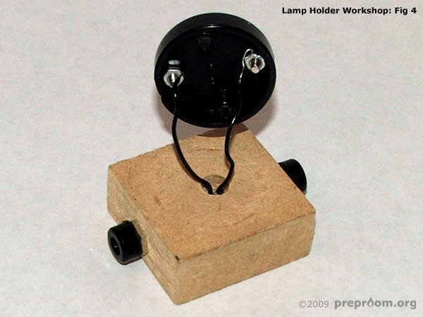 Fig 4: Connections for lamp holder