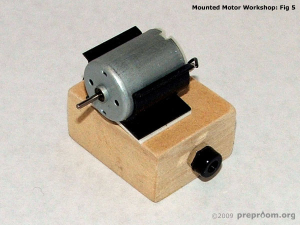 Fig 5: Finished mounted motor