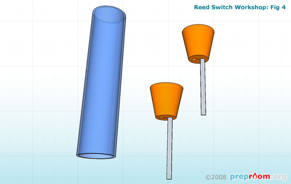 Fig 4: Use a hacksaw to cut the ends off the syringe