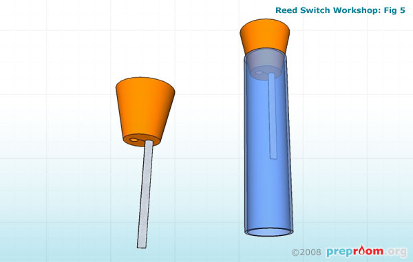 Fig 5: Fit bungs into tube
