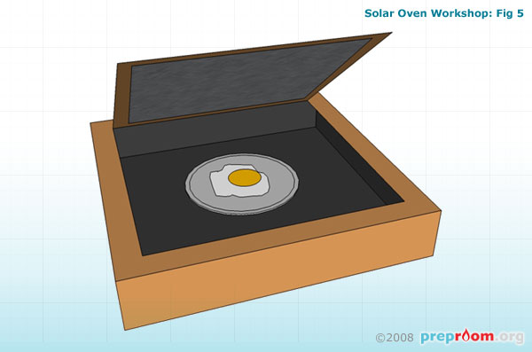 Fig 5: Egg inside oven