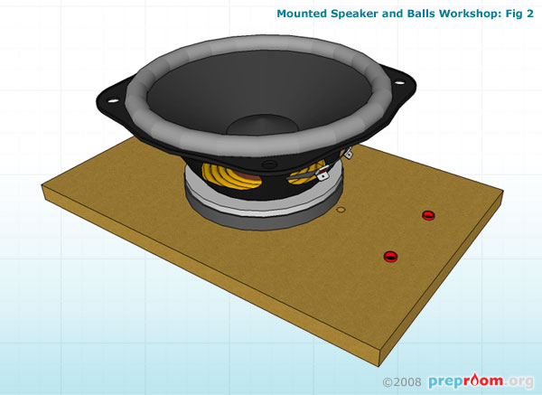 Fig 2: Speaker mounted on board