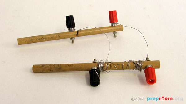 Fig 4: To make it easier to secure the wires, use bigger screw type sockets