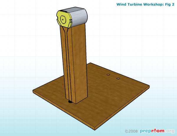 Fig 2: Attach motor to column